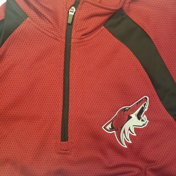 NHL Arizona Coyotes High Impact Half Zip Pullover Mens Size M GIII Sports Red - Picture 1 of 5